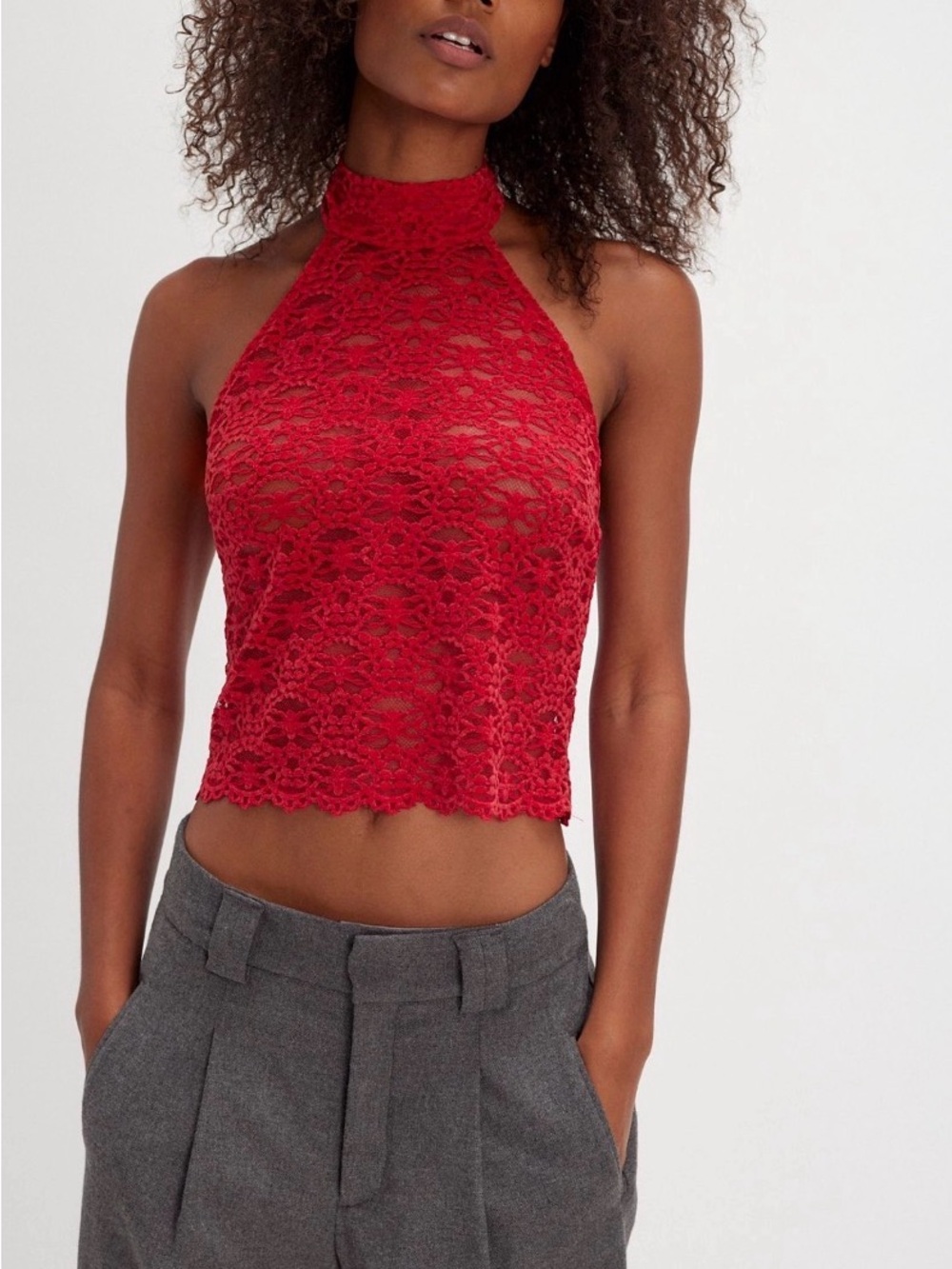 Nicole HalterTop - Red lace